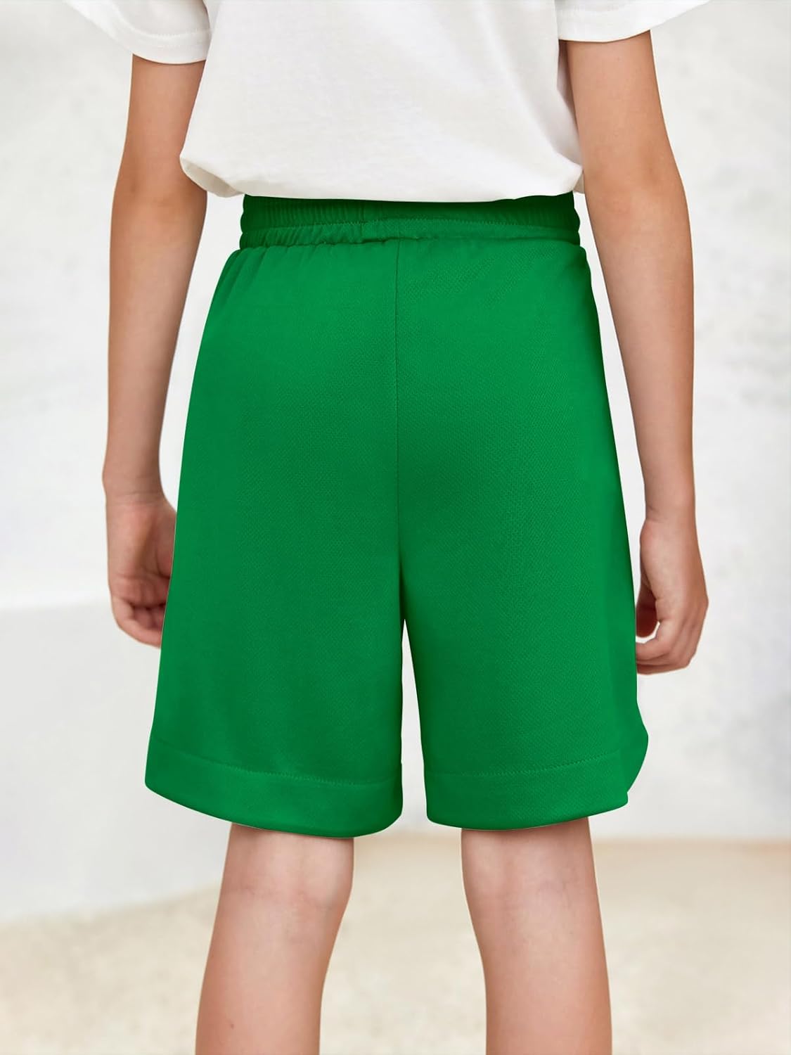 Haloumoning Boys Athletic Shorts High Waist Elastic Active Performance Running Basketball Shorts with Pockets 5-14 Years - Image 5