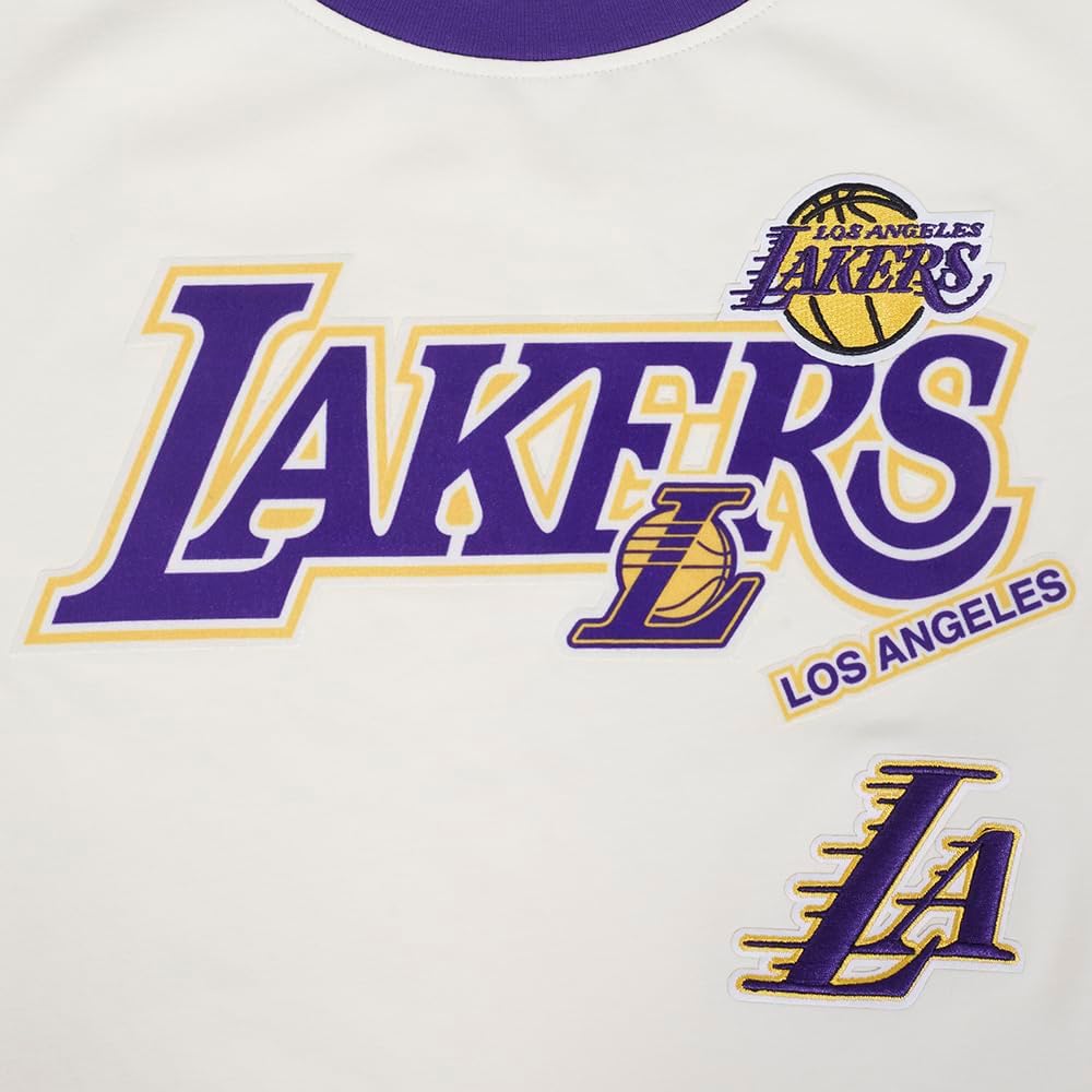 Womens NBA Retro Cascade Cotton Short Sleeve Slim Fit Tee - Image 5