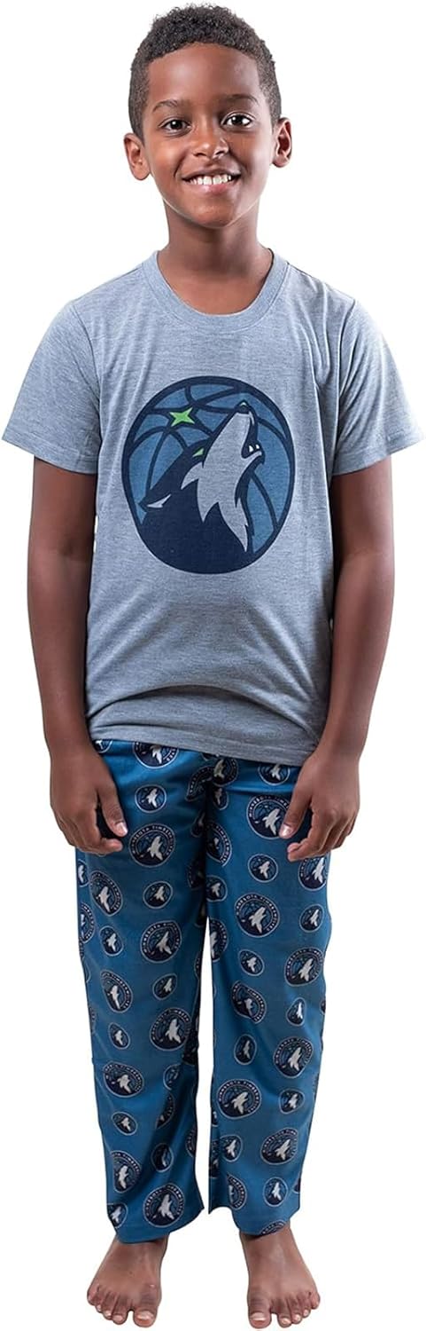 Ultra Game Youth NBA Official 2 Piece Pajama Pants & T-Shirt Set - Image 31