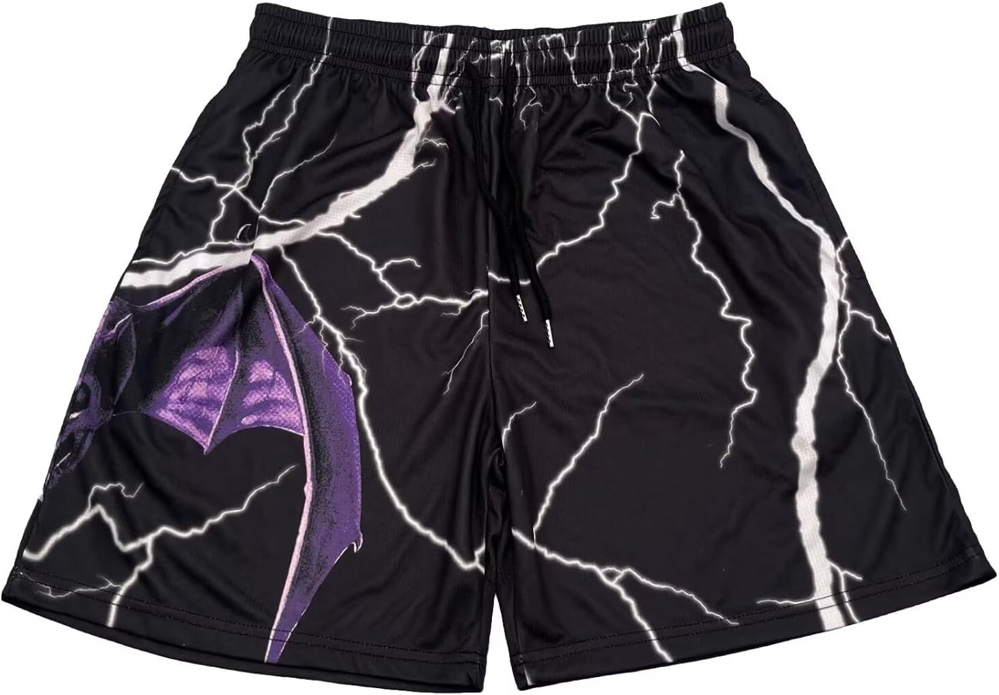 Men's Mesh Basketball Shorts Breathable Athletic Shorts with Pockets Lightning & Star Print Gym Training Outdoor - Image 35