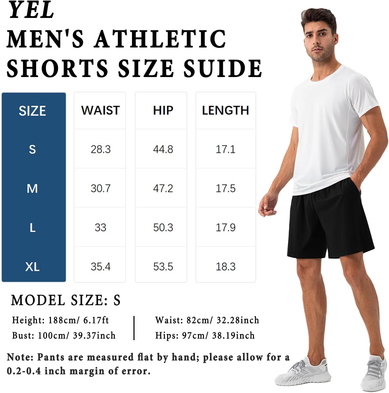 YEL Men's Athletic Gym Shorts with Pockets Basketball Shorts Quick Dry Lightiweight for Workout Running Summer Beach - Image 6