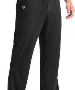 G Gradual Men's Yoga Sweatpants Soft Lounge Casual Pants Open Bottom Stretchy Athletic Sweat Pants with Pockets
