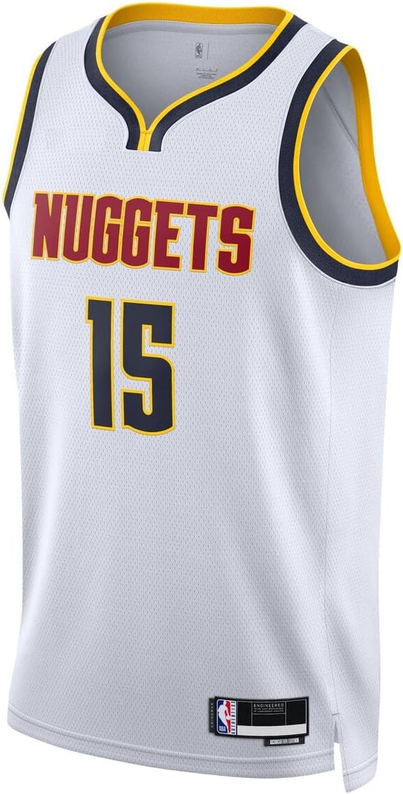 Outerstuff Nikola Jokic Denver Nuggets NBA Kids Youth 8-20 Association Edition White Swingman Jersey - Image 2