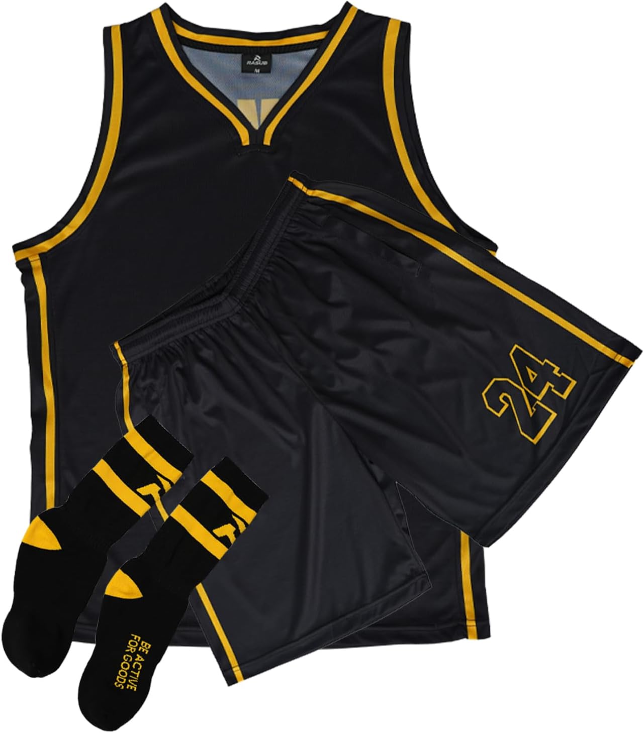 Adult Basketball Jersey 3 Piece Kit Sleeveless Mens Fan Jersey Athletic Mesh Top Sports Outfit - Image 12
