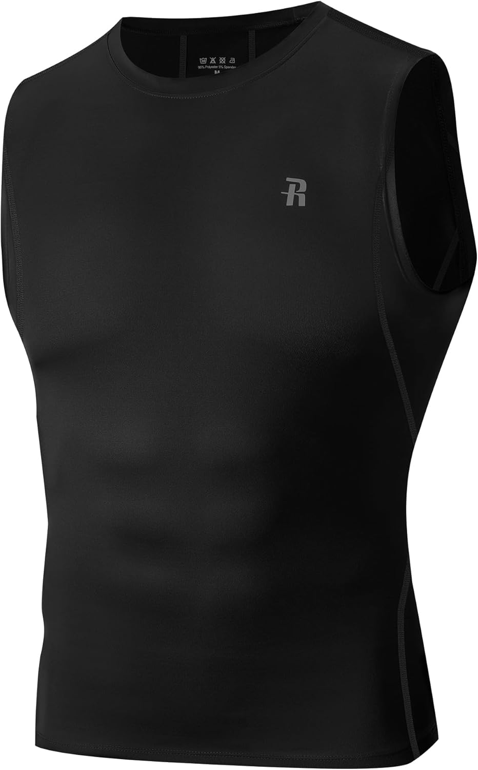 Runhit Sleeveless Compression Shirt Men Tank Top Athletic Muscle Shirts for Men - Image 7