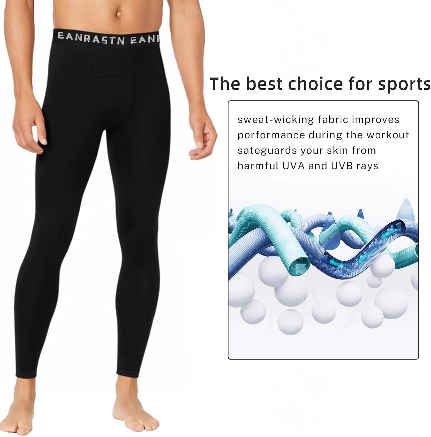 3 Pack Boys' Youth Compression Leggings Pants Tights Athletic Base Layer for Running Hockey Basketball - Image 3