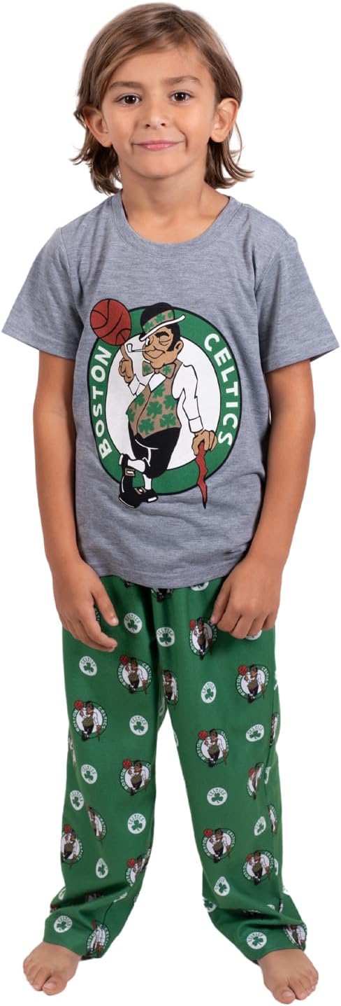 Ultra Game Youth NBA Official 2 Piece Pajama Pants & T-Shirt Set - Image 9
