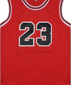 Men's Classic #23 Basketball Jersey Unisex Sweatshirt 90s Clothing Fan Shirt Gift Black/Red S-XXL