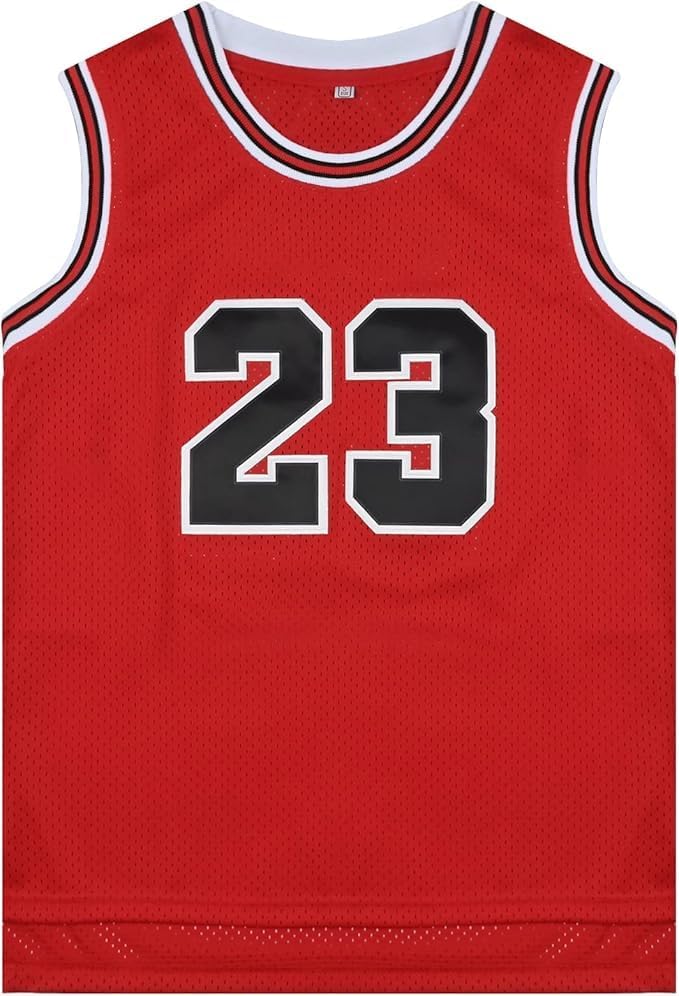 Men's Classic #23 Basketball Jersey Unisex Sweatshirt 90s Clothing Fan Shirt Gift Black/Red S-XXL - Image 6