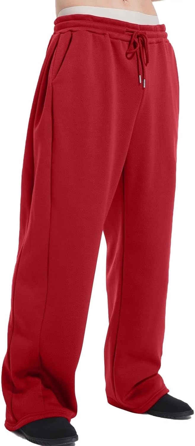 Men's Baggy Sweatpants Fleece Casual Pants Elastic Waist Athletic Workout Jogger Sweat Fall Winter 2025 - Image 12