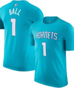 LaMelo Ball Charlotte Hornets NBA Kids Youth 8-20 Teal Icon Edition Player T-Shirt