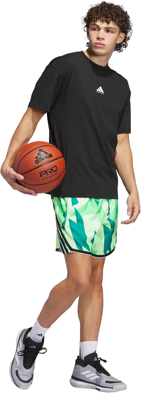 adidas Men's Crazylite All Over Printed Basketball Shorts - Image 7