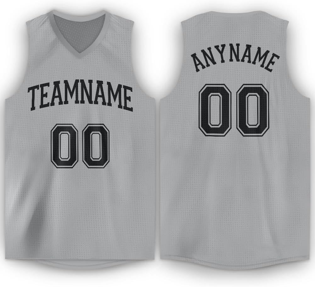 Custom Name Team Name Number Black White-Gold Round Neck Rib-Knit Basketball Jersey, Personalized Uniform Basketball Shirt - Image 17