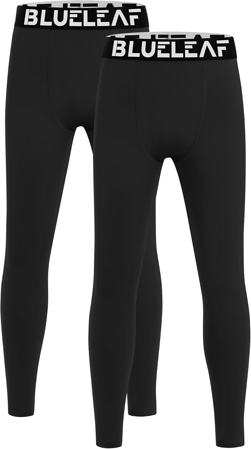Blueleaf Boys Compression Leggings Youth Athletic Tights Basketball Pants Quick Dry Sports Base Layer for Football Baseball - Image 7