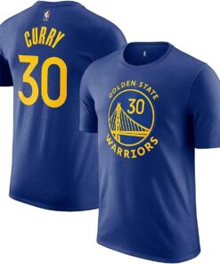 Stephen Curry Golden State Warriors NBA Kids Youth 4-20 Blue Icon Edition Performance Jersey T-Shirt