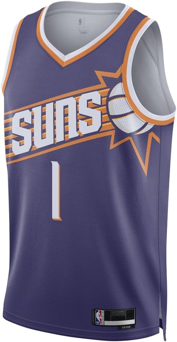Devin Booker Phoenix Suns NBA Boys Youth 8-20 Purple Icon Edition Swingman Jersey - Image 2