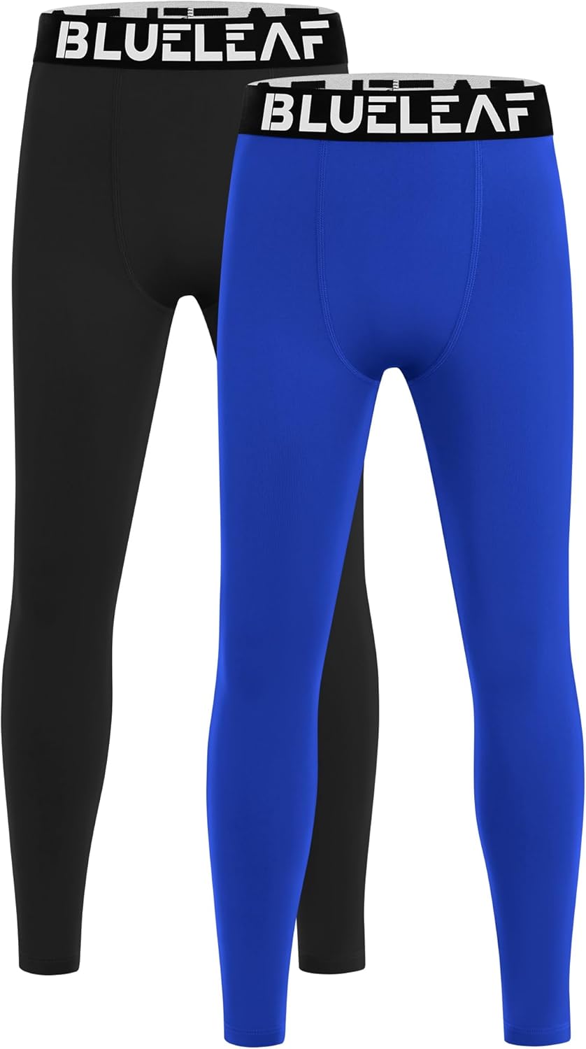 Blueleaf Boys Compression Leggings Youth Athletic Tights Basketball Pants Quick Dry Sports Base Layer for Football Baseball - Image 8