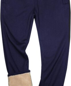 Gihuo Men's Sherpa Lined Athletic Sweatpants Winter Warm Track Pants