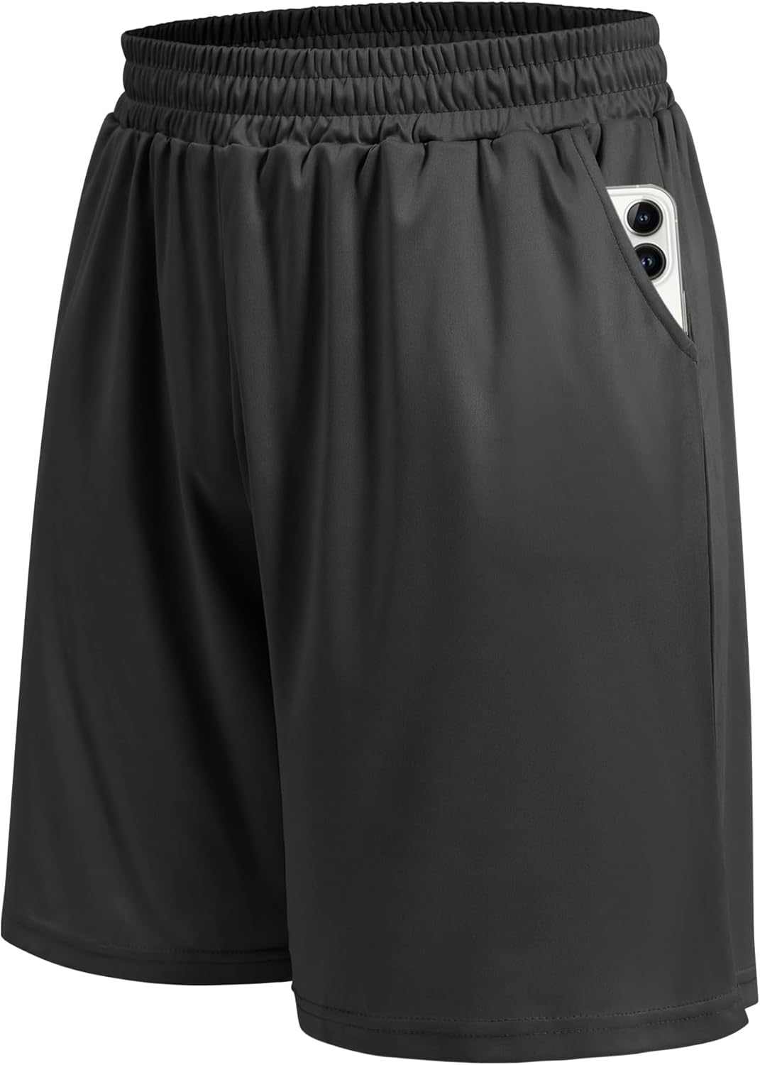 5 Pack Athletic Gym Mens Shorts - Workout Black Quick Dry Basketball Shorts with Pockets for Running Casual Activewear - Image 7