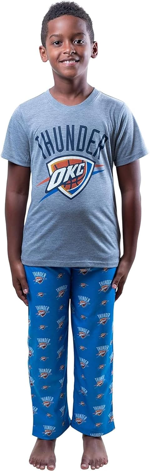 Ultra Game Youth NBA Official 2 Piece Pajama Pants & T-Shirt Set - Image 38
