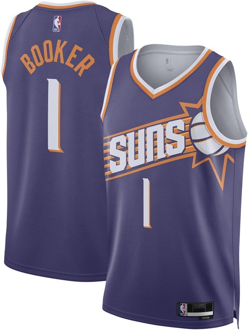 Devin Booker Phoenix Suns NBA Boys Youth 8-20 Purple Icon Edition Swingman Jersey