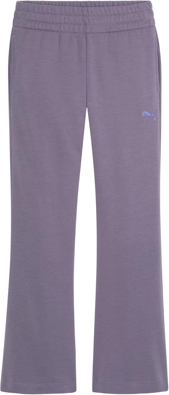PUMA Girls' Wide Leg Pant, Flare Cut, Elastic Waistband