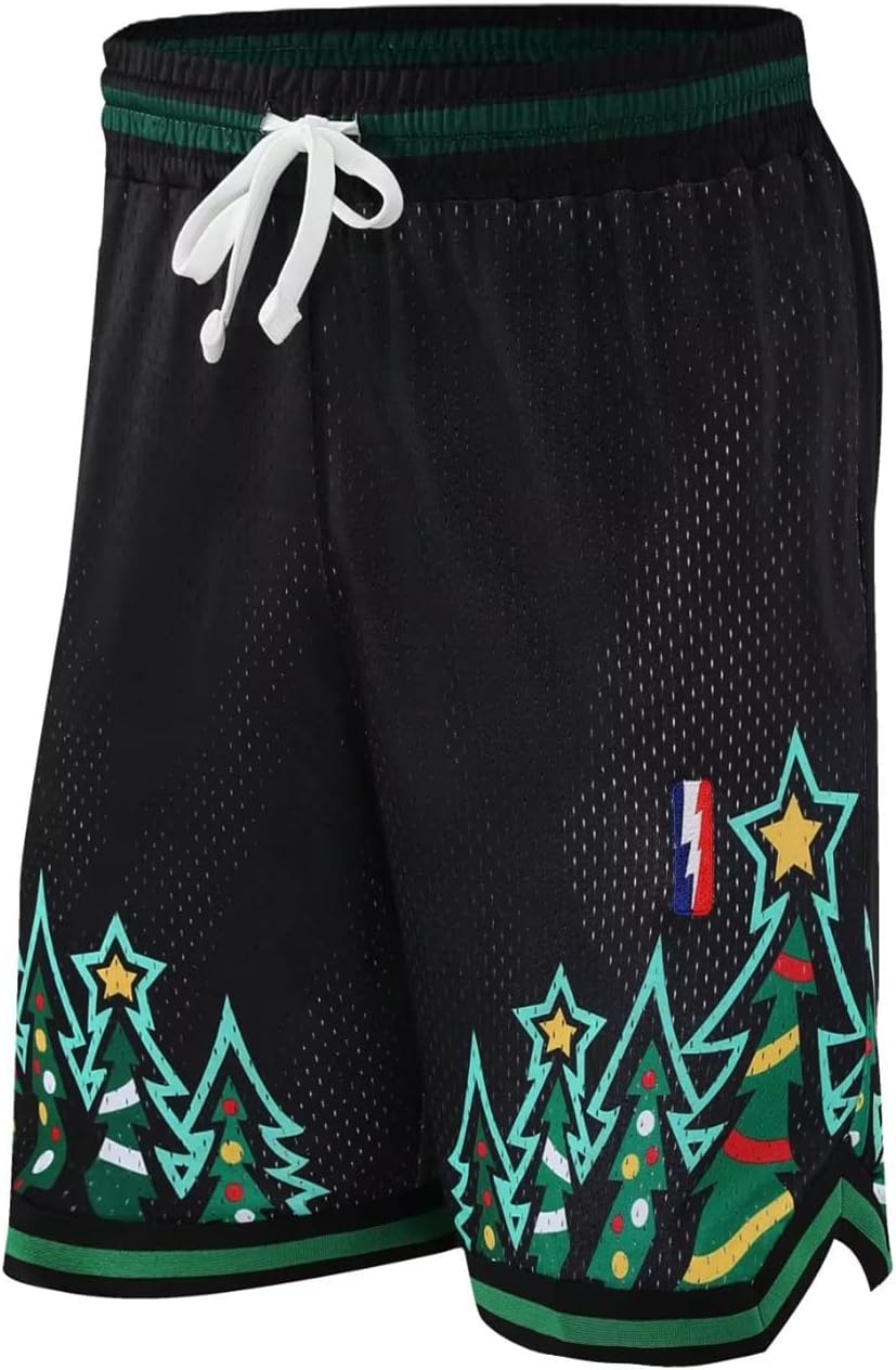 BOOMLEMON Men's Basketball Shorts Gym Training Workout Athletic Shorts Mesh Graphic Print Running Short Pants - Image 3