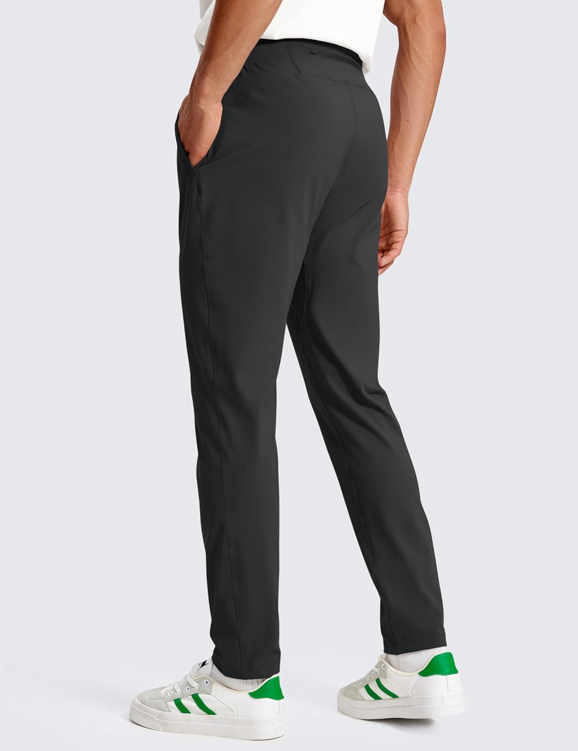 CRZ YOGA 4-Way Stretch Athletic Pants for Men 30" Workout Lounge Casual Work Jogger with Zip Pocket - Image 2