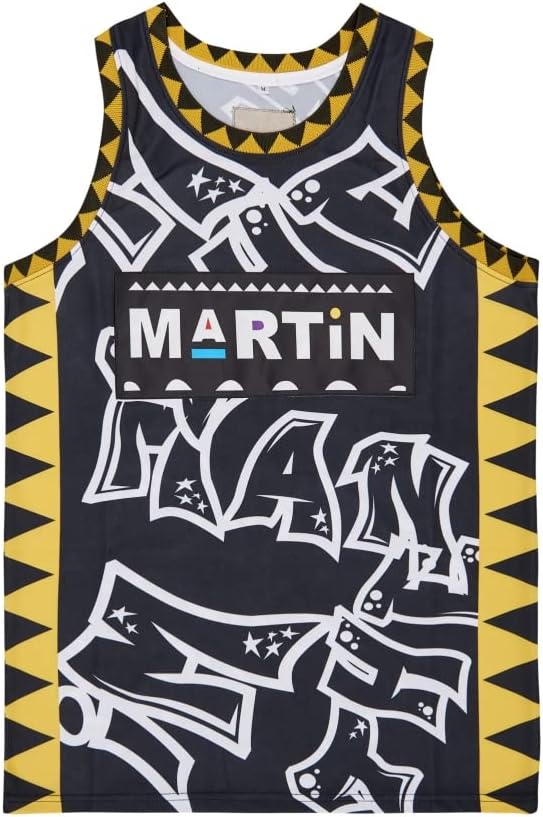 Men's #23 Martin Movie Basketball Jersey Stitched S-XXL - Image 2