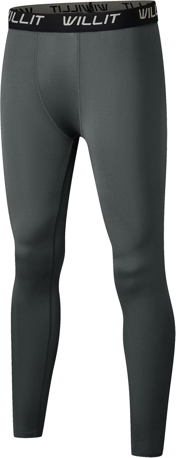 Willit Boys' Leggings Quick Dry Youth Compression Pants Basketball Sports Tights Kids Base Layer - Image 9