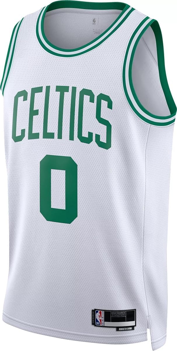 Outerstuff Jayson Tatum Boston Celtics NBA Kids Youth 8-20 Association Edition White Swingman Jersey - Image 2