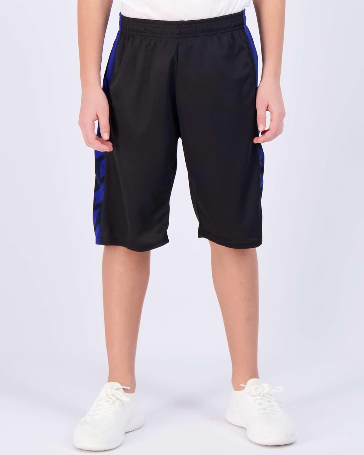Real Essentials 5 Pack: Boys' Mesh Basketball Athletic Shorts with Pockets – Teen Kids Youth Quick Dry Soccer Running Gym - Image 2
