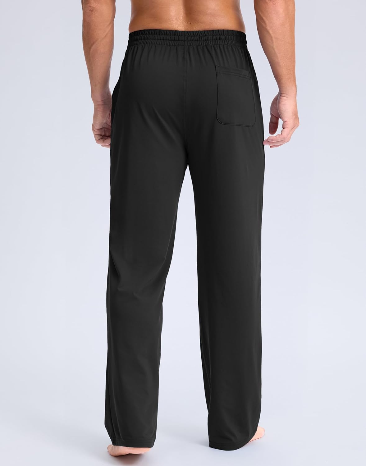 G Gradual Men's Yoga Sweatpants Soft Lounge Casual Pants Open Bottom Stretchy Athletic Sweat Pants with Pockets - Image 3