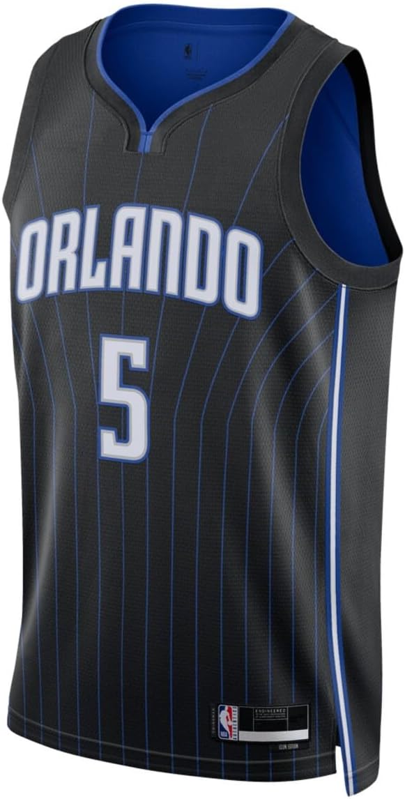 Paolo Banchero Orlando Magic NBA Kids Youth 8-20 Black Icon Edition Swingman Jersey - Image 2