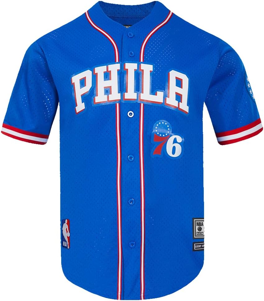 Mens NBA Mesh Button Down Top - Image 7