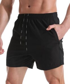 VPOS Gym Shorts for Men 5 Inch - Lightweight Mens Athletic Shorts Quick Dry Workout Running Shorts with Zipper Pockets