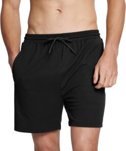 BAMBOO COOL Men's Athletic Shorts Dry Loose-Fit Running Workout Gym Shorts Breathable Lightweight Activewear with Pockets