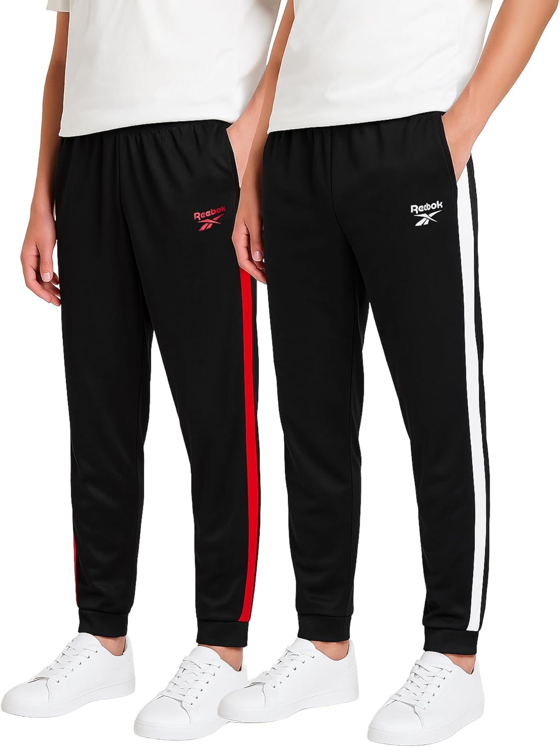 Reebok Boys Sweatpants - 2 Pack Performance Tricot Boys Joggers Athletic Pants with Elastic Waistband (Sizes Run Small) - Image 7
