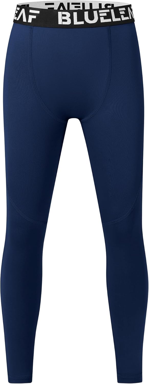 Blueleaf Boy's Compression Leggings Youth Athletic Tights Basketball Baseball Football Pants Quick Dry Sports Base Layer - Image 9