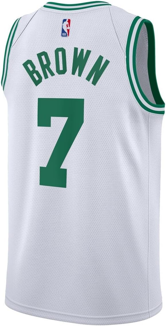 Outerstuff Jaylen Brown Boston Celtics NBA Kids Youth 8-20 Association Edition White Swingman Jersey - Image 3