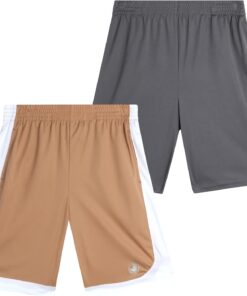 Body Glove Boys' Athletic Shorts - 2 Pack Performance Dry Fit Basketball Shorts (8-18)