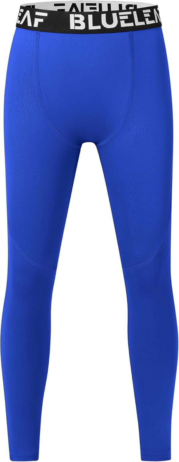 Blueleaf Boy's Compression Leggings Youth Athletic Tights Basketball Baseball Football Pants Quick Dry Sports Base Layer - Image 7