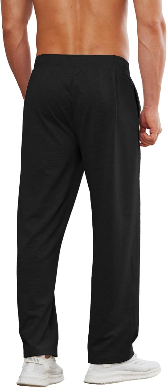 Deyeek Tear Away Pants for Men Full Zipper Legs Sweat Pants Mens Open Bottom Sweatpants Breakaway Cotton Post Surgery Pants - Image 5