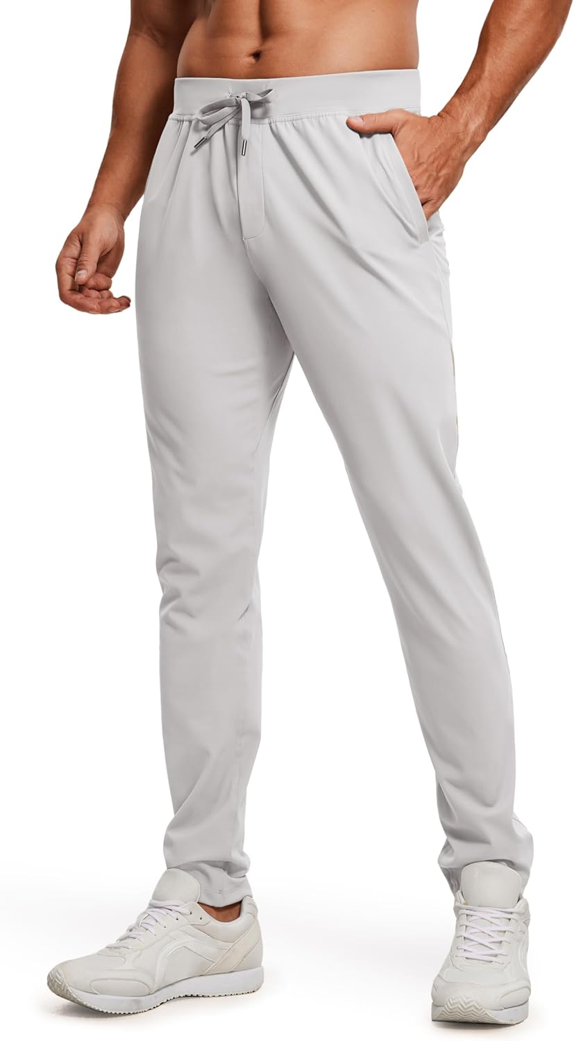 CRZ YOGA 4-Way Stretch Athletic Pants for Men 30" Workout Lounge Casual Work Jogger with Zip Pocket - Image 14