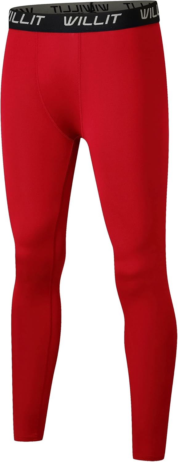Willit Boys' Leggings Quick Dry Youth Compression Pants Basketball Sports Tights Kids Base Layer - Image 11