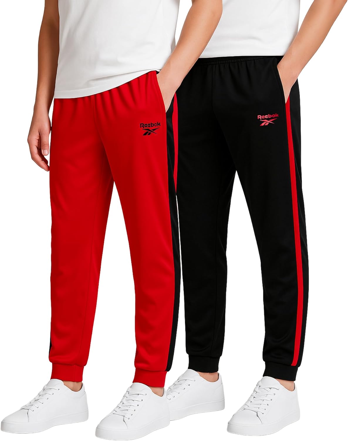 Reebok Boys Sweatpants - 2 Pack Performance Tricot Boys Joggers Athletic Pants with Elastic Waistband (Sizes Run Small) - Image 8