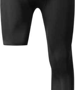 One Leg Compression Tights Full Length for Basketball Single Leg Long Pants Sports Base Layer Leggings 1-2 Pack