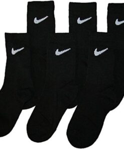 Nike Kids Cushioned Crew Socks, 6 Pairs, Sock Size 5-7, Shoe Size 10C - 3 Year Old