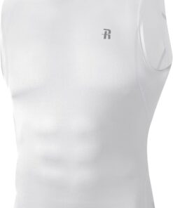 Runhit Sleeveless Compression Shirt Men Tank Top Athletic Muscle Shirts for Men