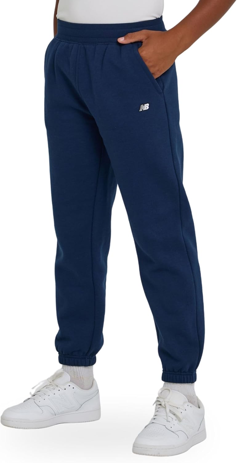New Balance Boys Relaxed Fit Joggers – Kids Soft Cotton Blend Fleece Athletic Sweatpants with Pockets (Size 4-20) - Image 10